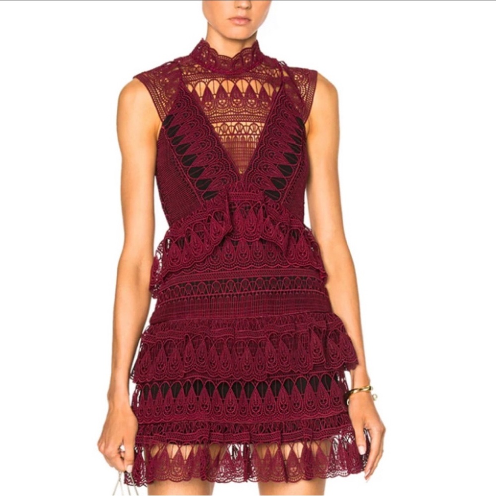 Self Portrait Lace Cocktail Dress